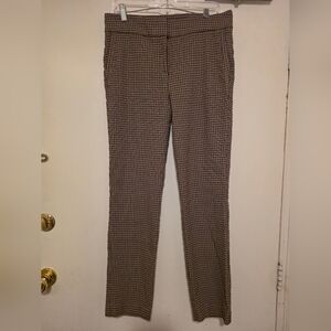 Worthington Women's Brown and Black Checkered Plaid Skinny Pants